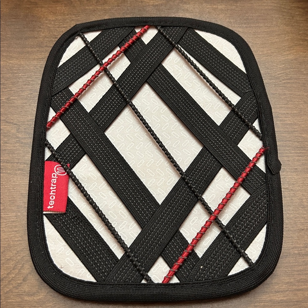 Techwrap Black and Red Technology Strap Holder